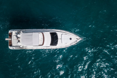 Yacht from above
